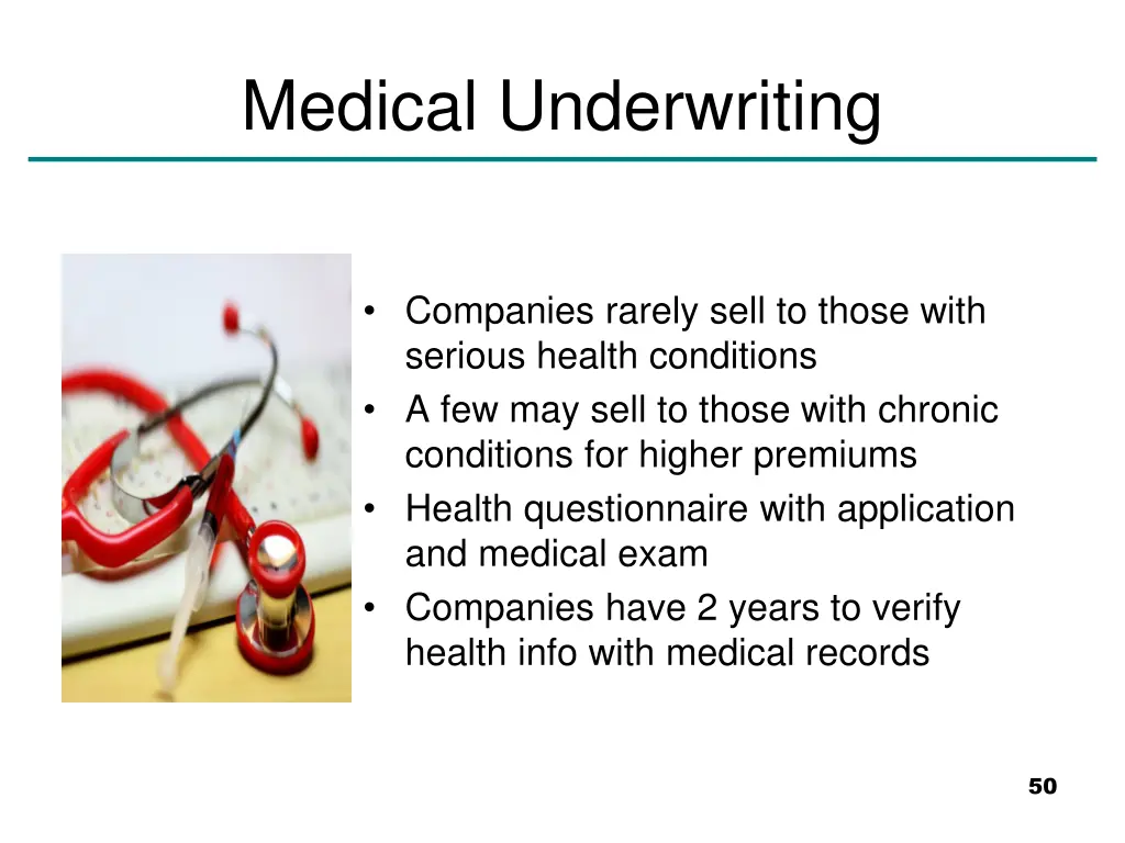 medical underwriting