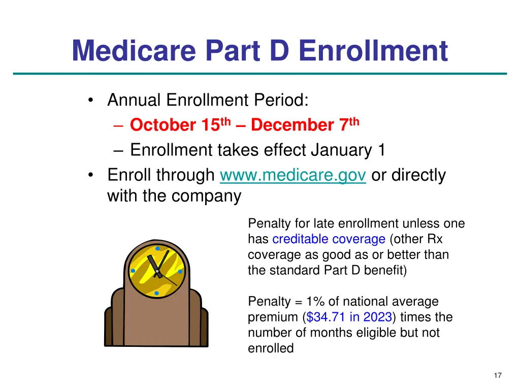medicare part d enrollment