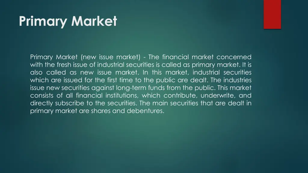 primary market 1