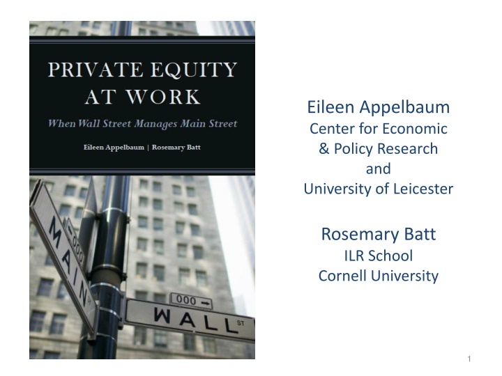 eileen appelbaum center for economic policy