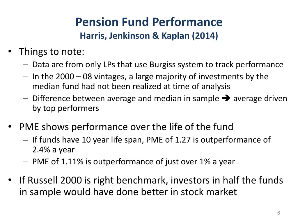 pension fund performance harris jenkinson kaplan 1