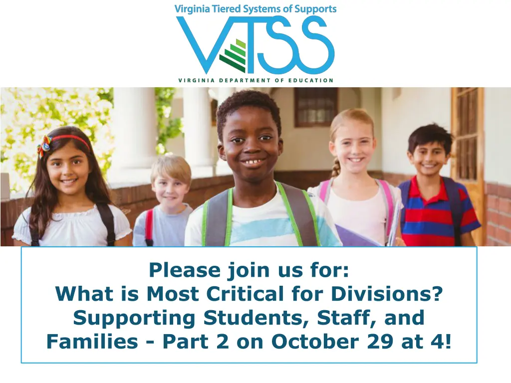 please join us for what is most critical