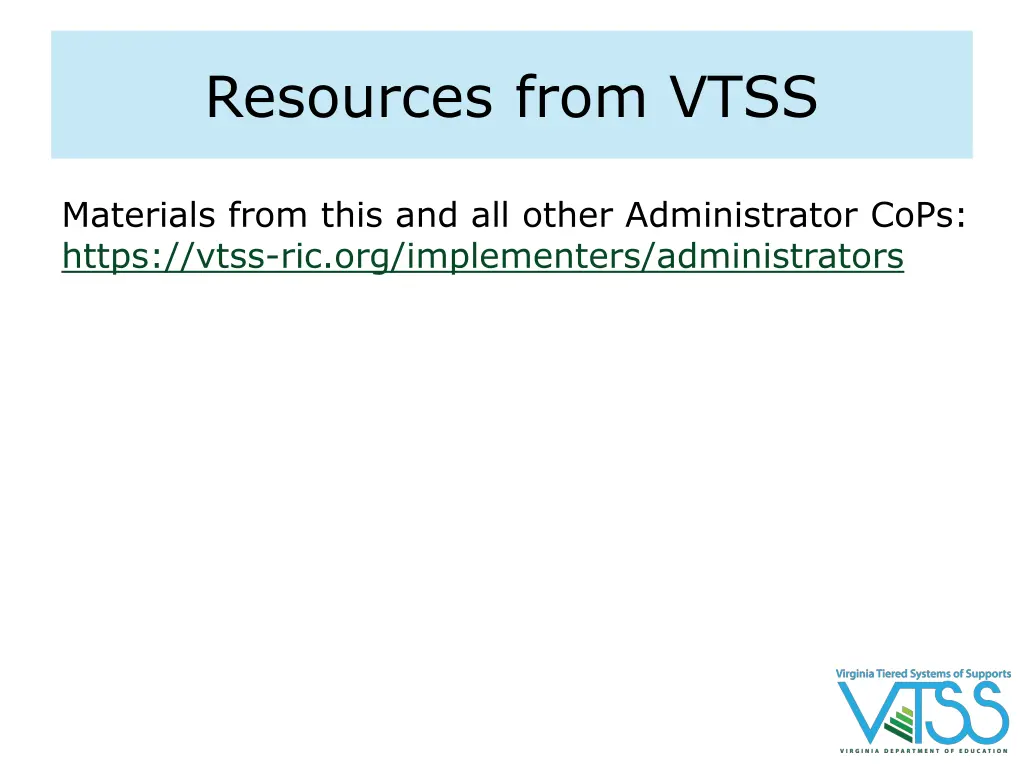 resources from vtss