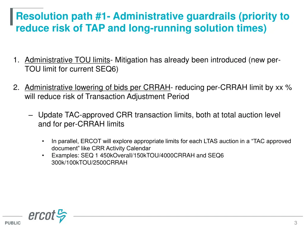 resolution path 1 administrative guardrails