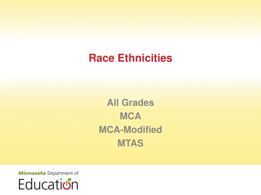 race ethnicities