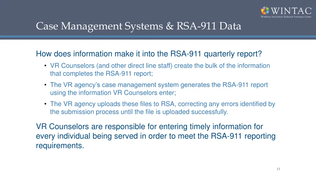 case management systems rsa 911 data