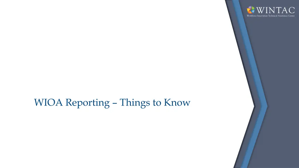 wioa reporting things to know