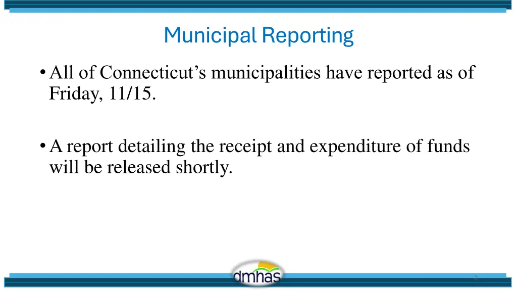 municipal reporting