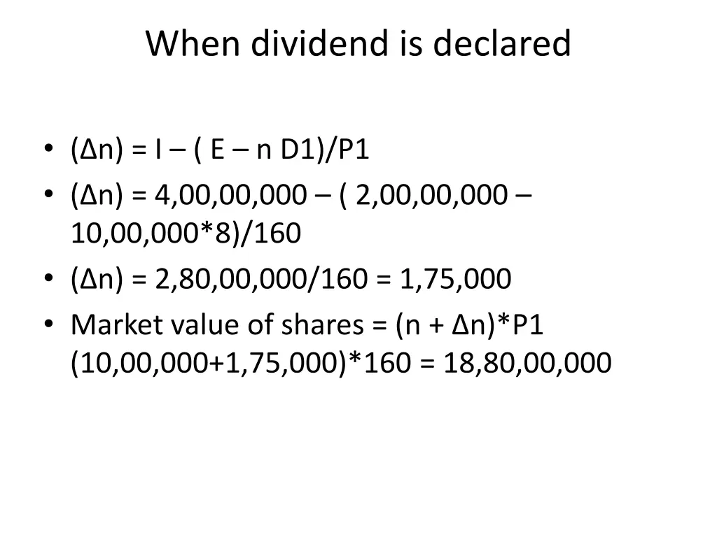 when dividend is declared 1