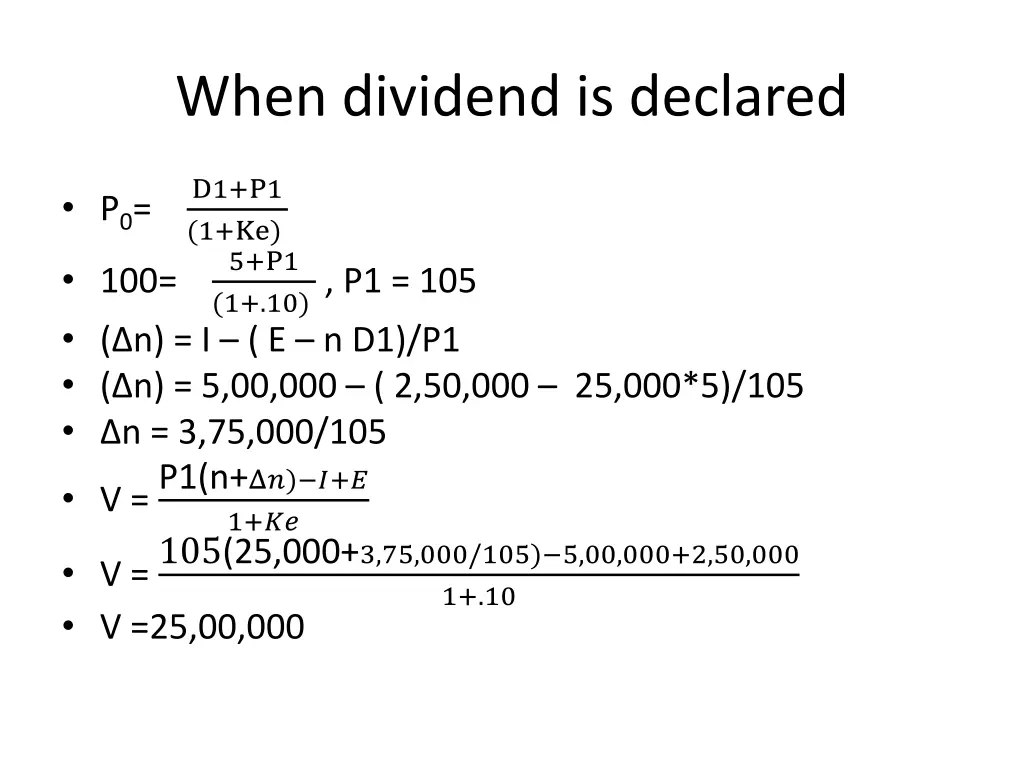 when dividend is declared