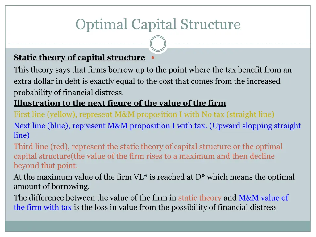 optimal capital structure