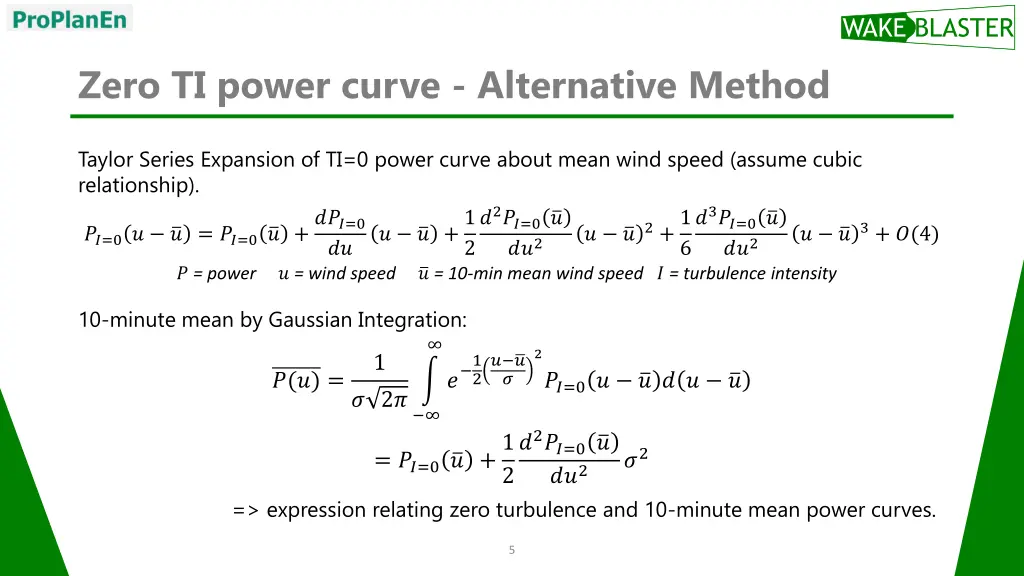 zero ti power curve alternative method