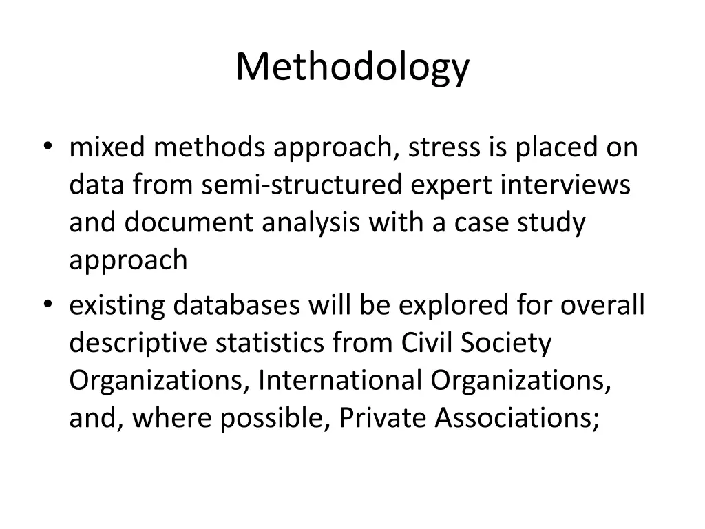 methodology