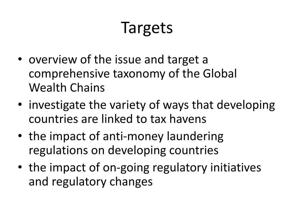 targets