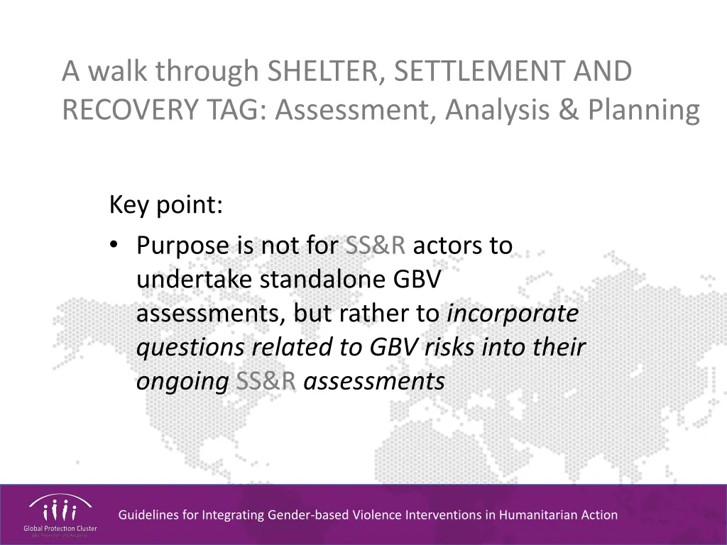 a walk through shelter settlement and recovery