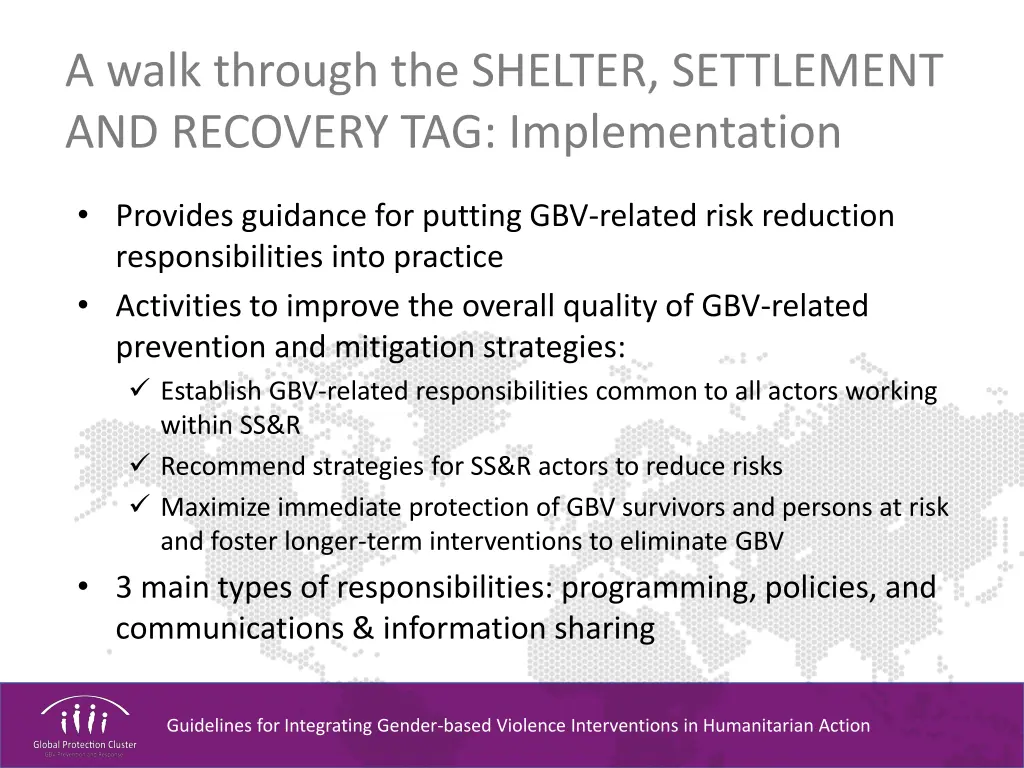 a walk through the shelter settlement 4