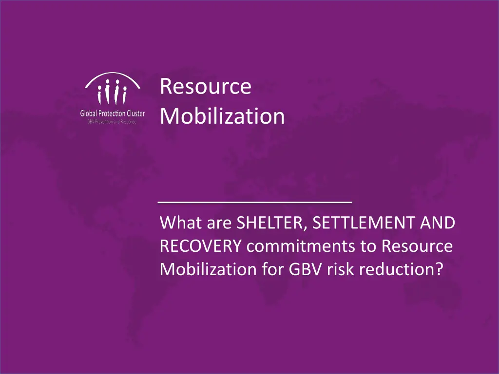 resource mobilization