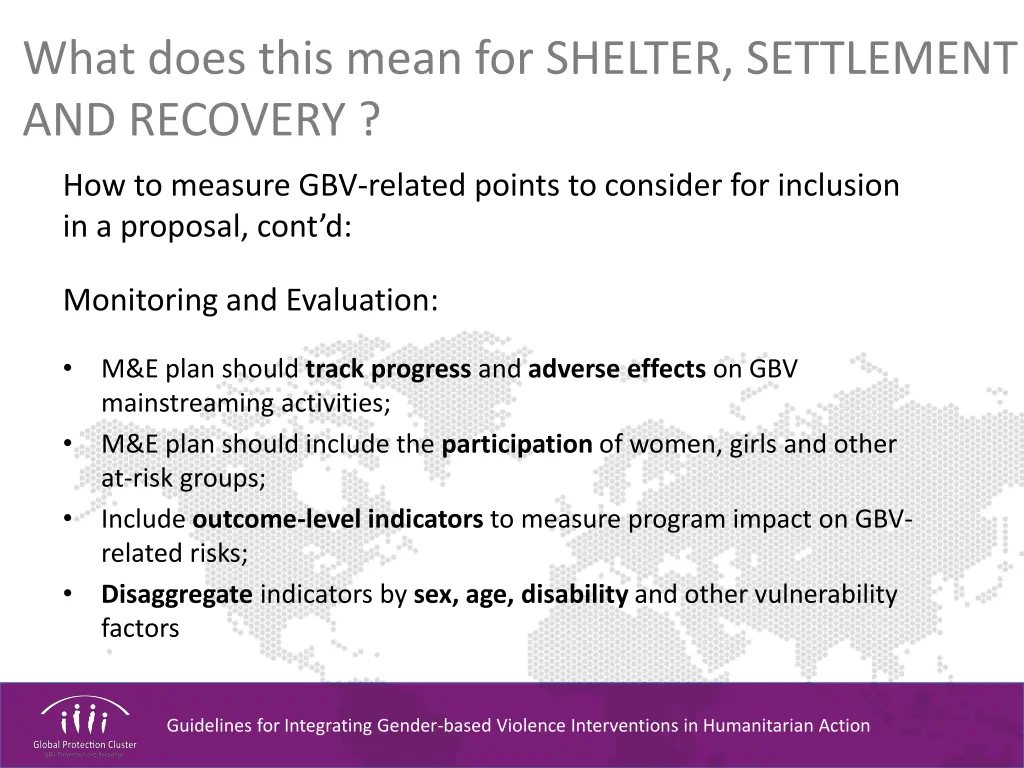 what does this mean for shelter settlement 2