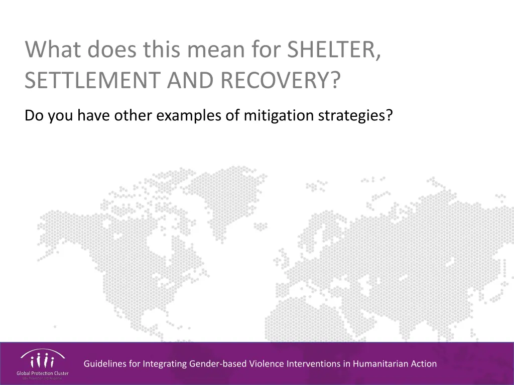 what does this mean for shelter settlement 4