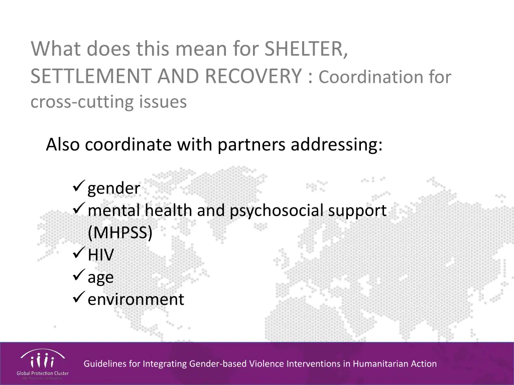 what does this mean for shelter settlement 8