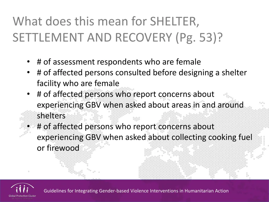 what does this mean for shelter settlement 9