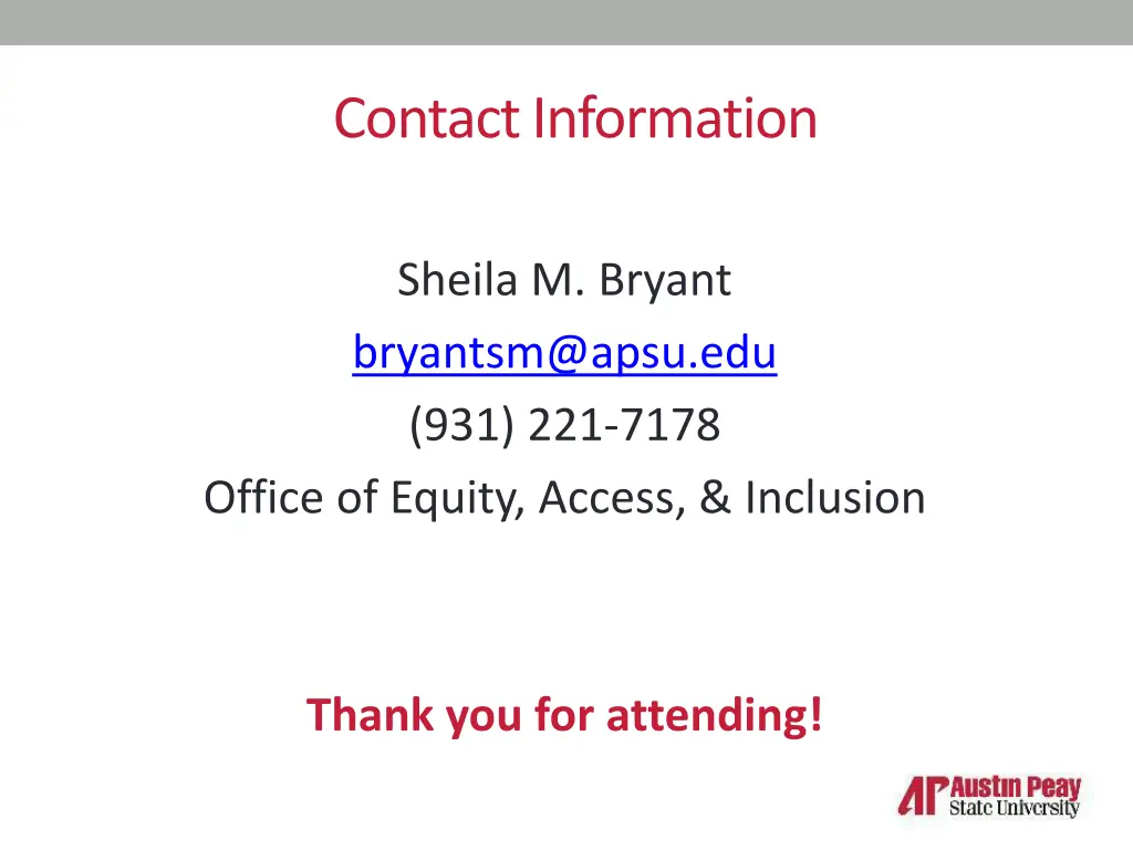 contact information