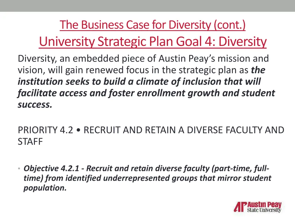 the business case for diversity cont university