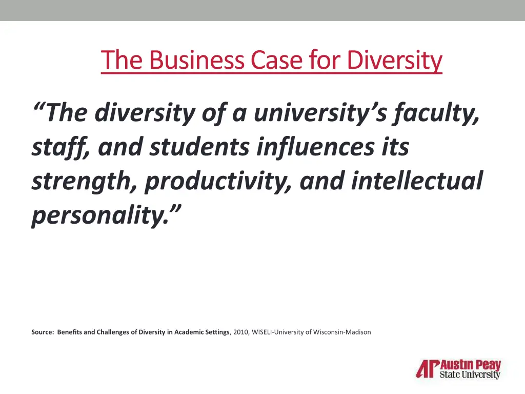 the business case for diversity