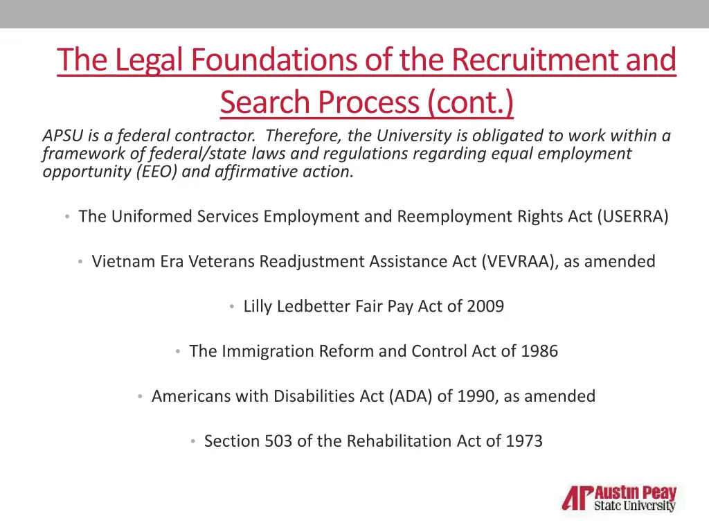 the legal foundations of the recruitment 1