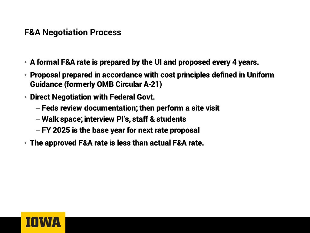 f a negotiation process