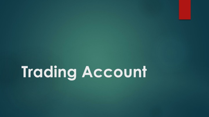 trading account