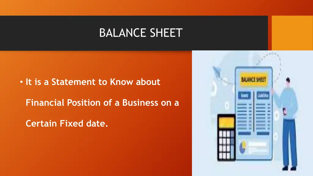 balance sheet