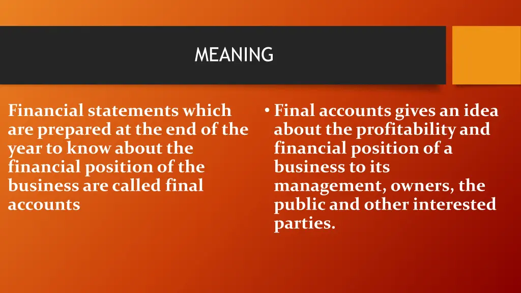 meaning