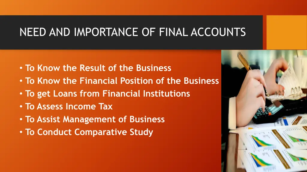 need and importance of final accounts