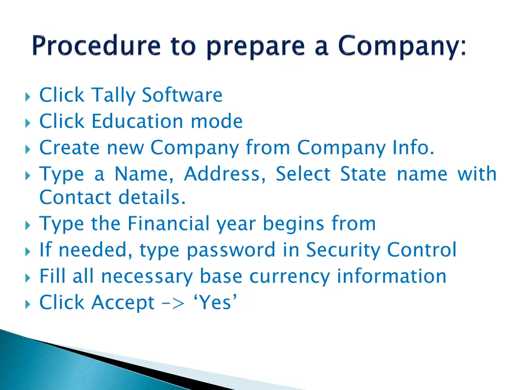 click tally software click education mode create