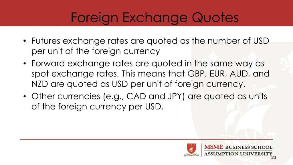 foreign exchange quotes