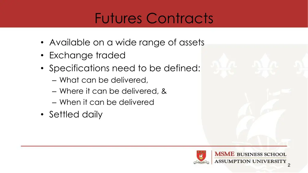 futures contracts
