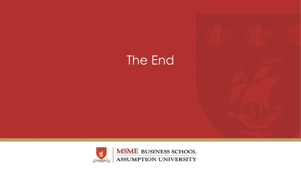 the end