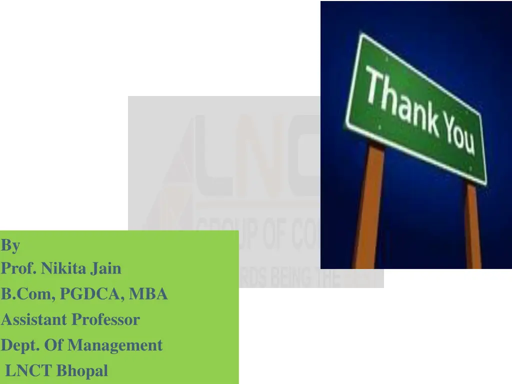 by prof nikita jain b com pgdca mba assistant