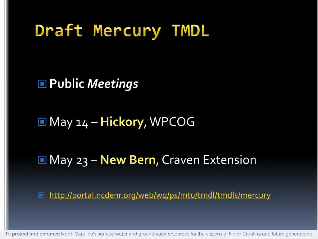 public meetings