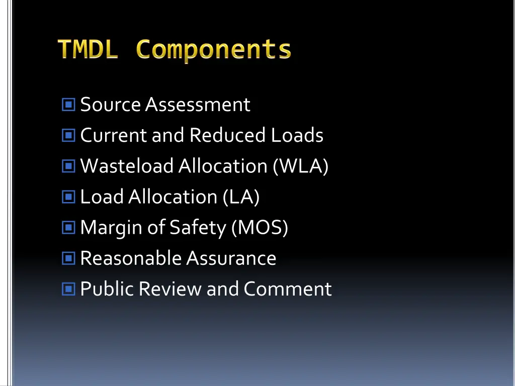 source assessment