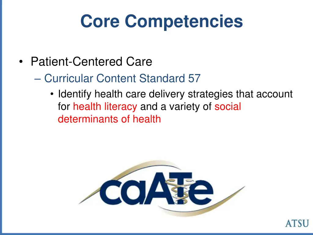 core competencies