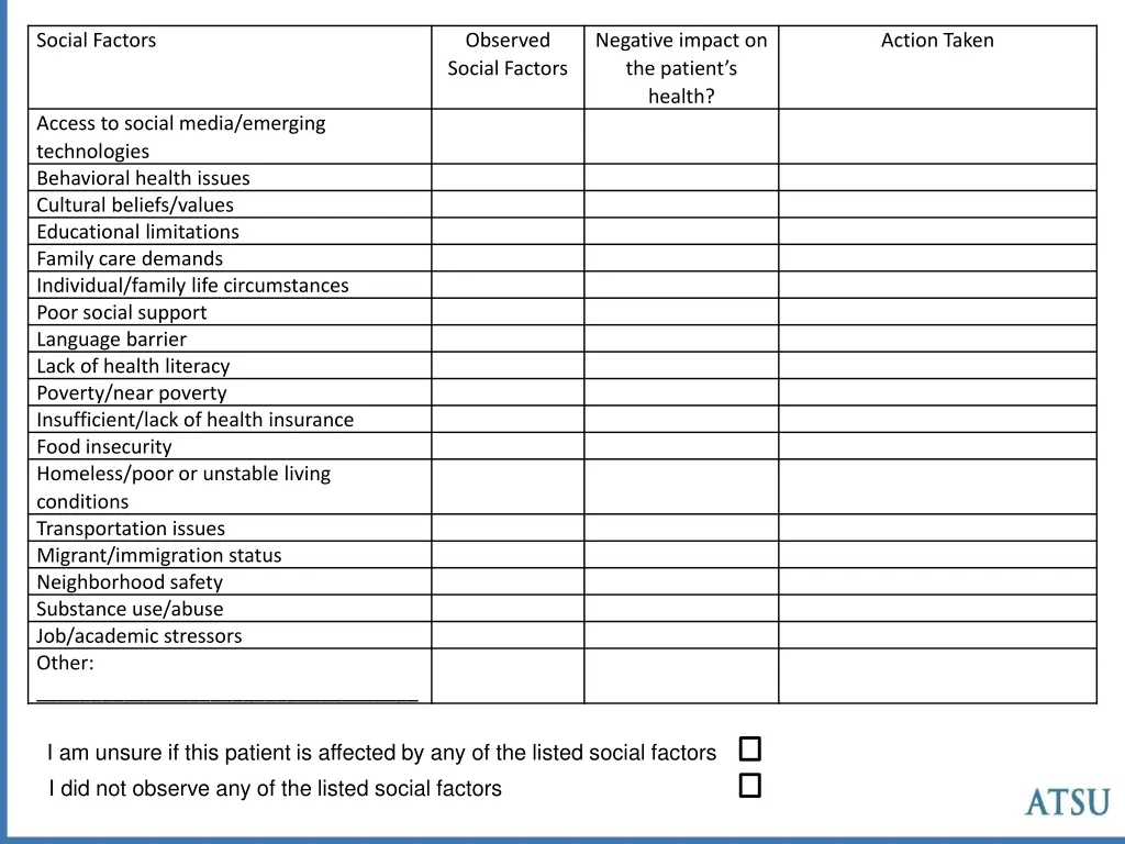 social factors