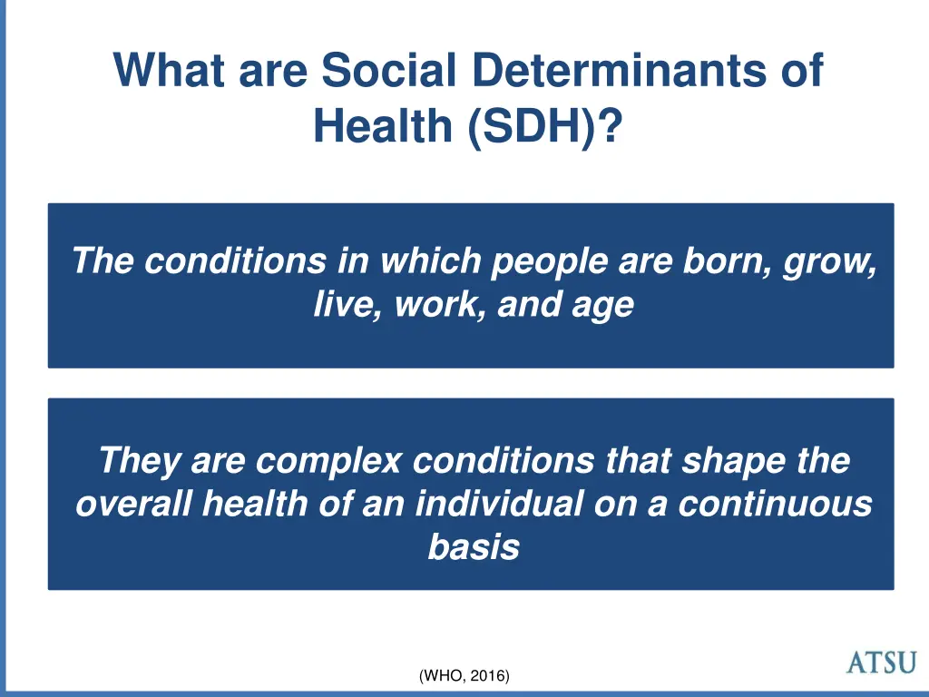 what are social determinants of health sdh