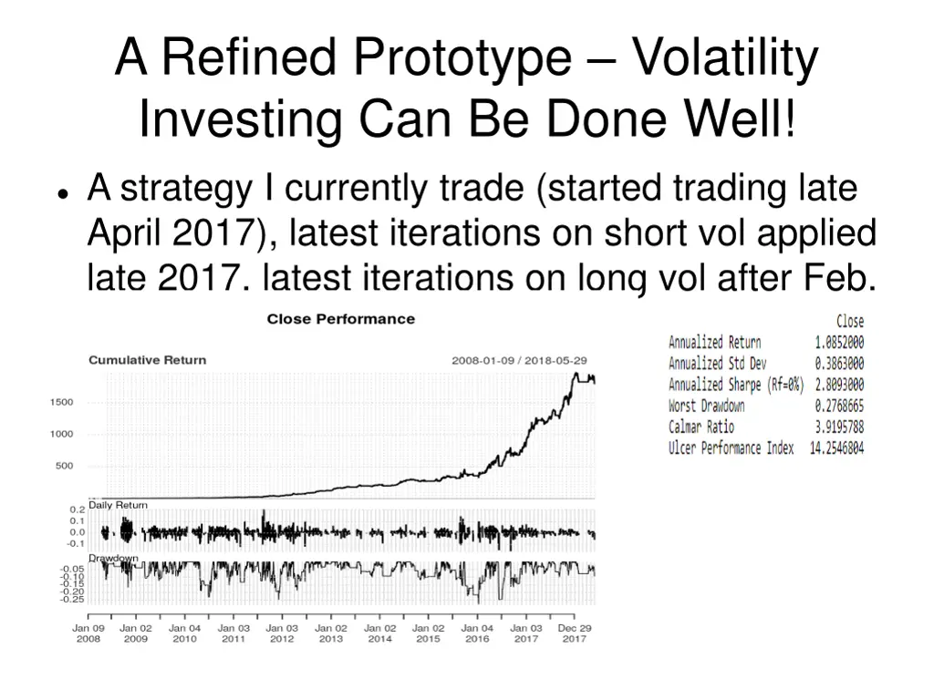 a refined prototype volatility investing