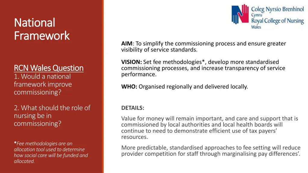 national national framework framework