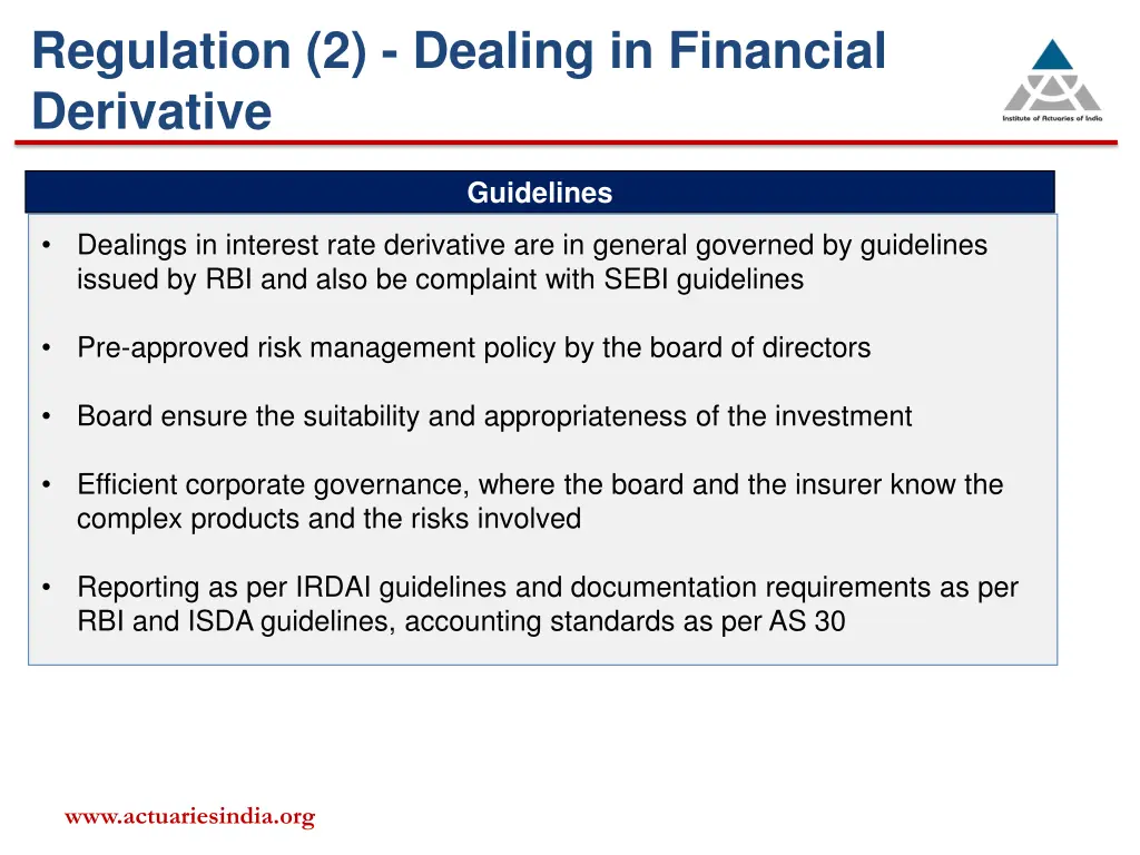 regulation 2 dealing in financial derivative
