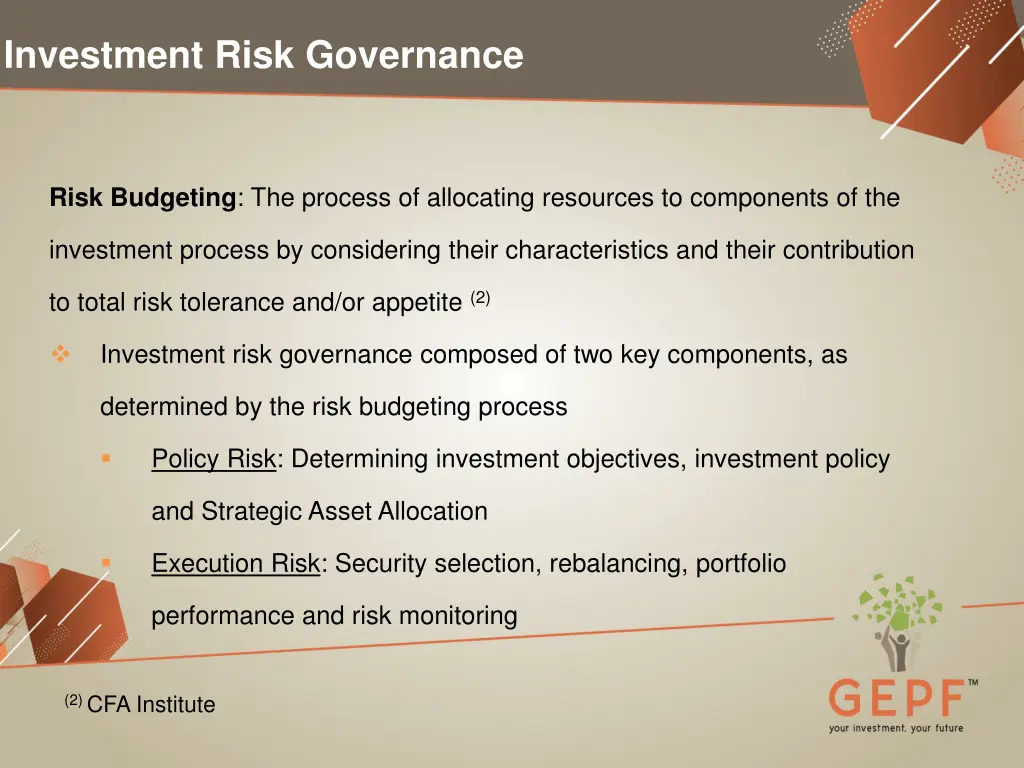 investment risk governance 2