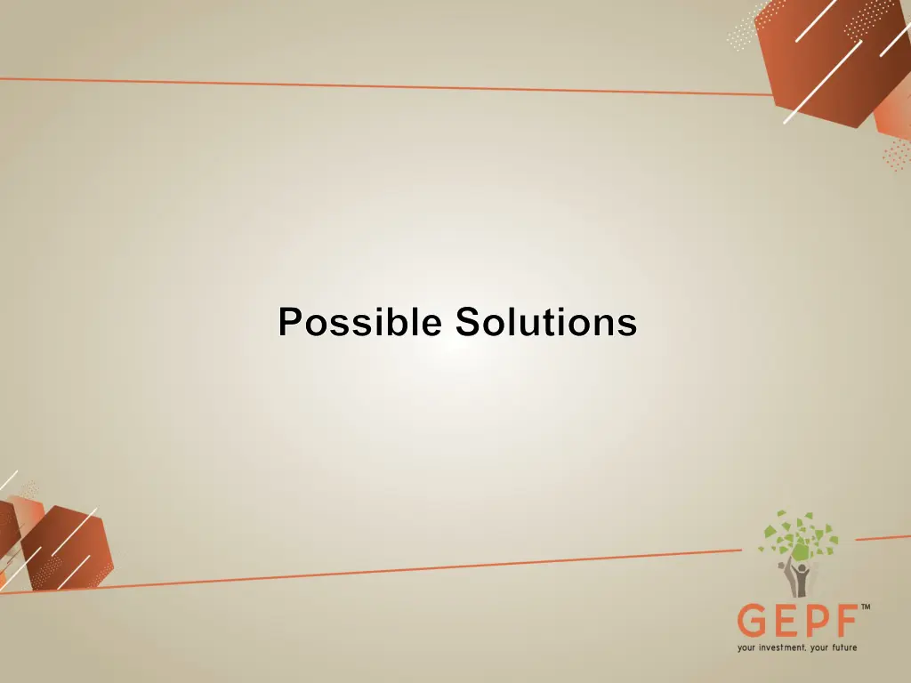 possible solutions