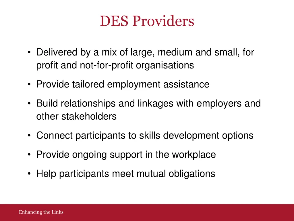 des providers